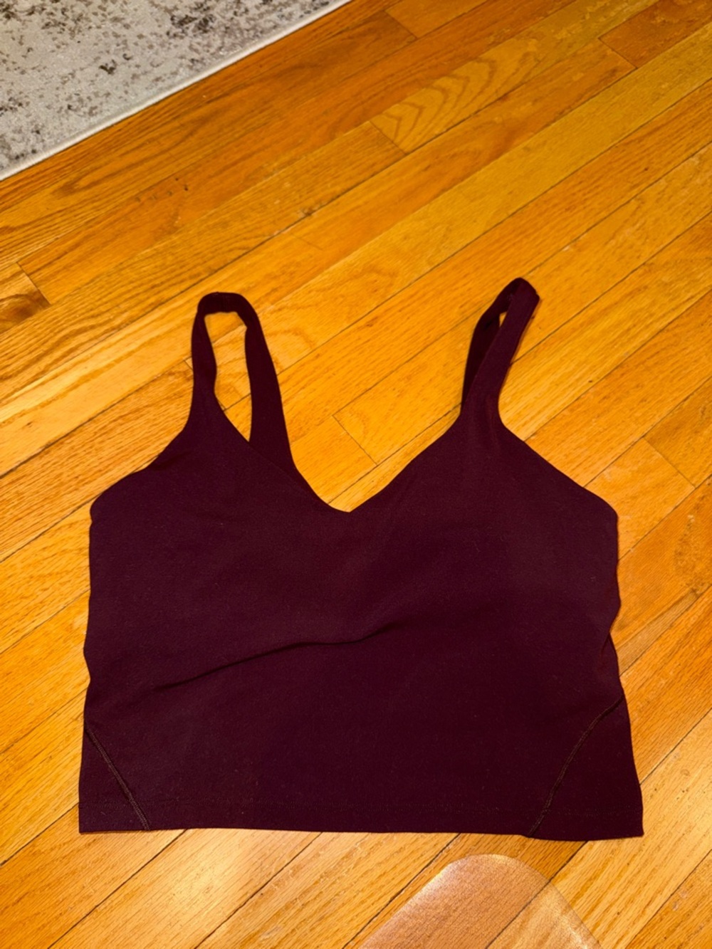 lululemon athletica Seamless V-Neck Bralette in Deep Plum